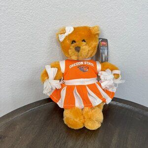Pennington Oregon State University OSU Orange Cheerleader Bear Plush Toy 8"